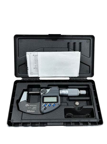 Mitutoyo 395-371-32 1" Max 0.00005" Resolution Digital Spherical Face Micrometer1