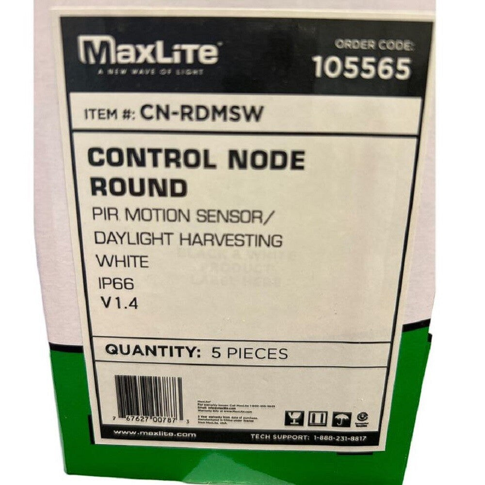 Maxlite CN-RDMSW 12-20V White Round Control Node (Pack of 5) -2
