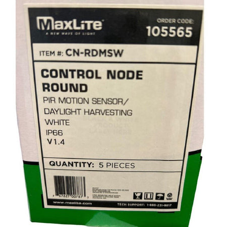 Maxlite CN-RDMSW 12-20V White Round Control Node (Pack of 5) -2