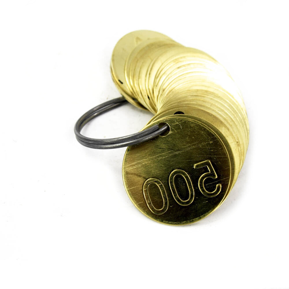 Brady 23626 476-500 Brass Stamped General Purpose Numbered Tag1