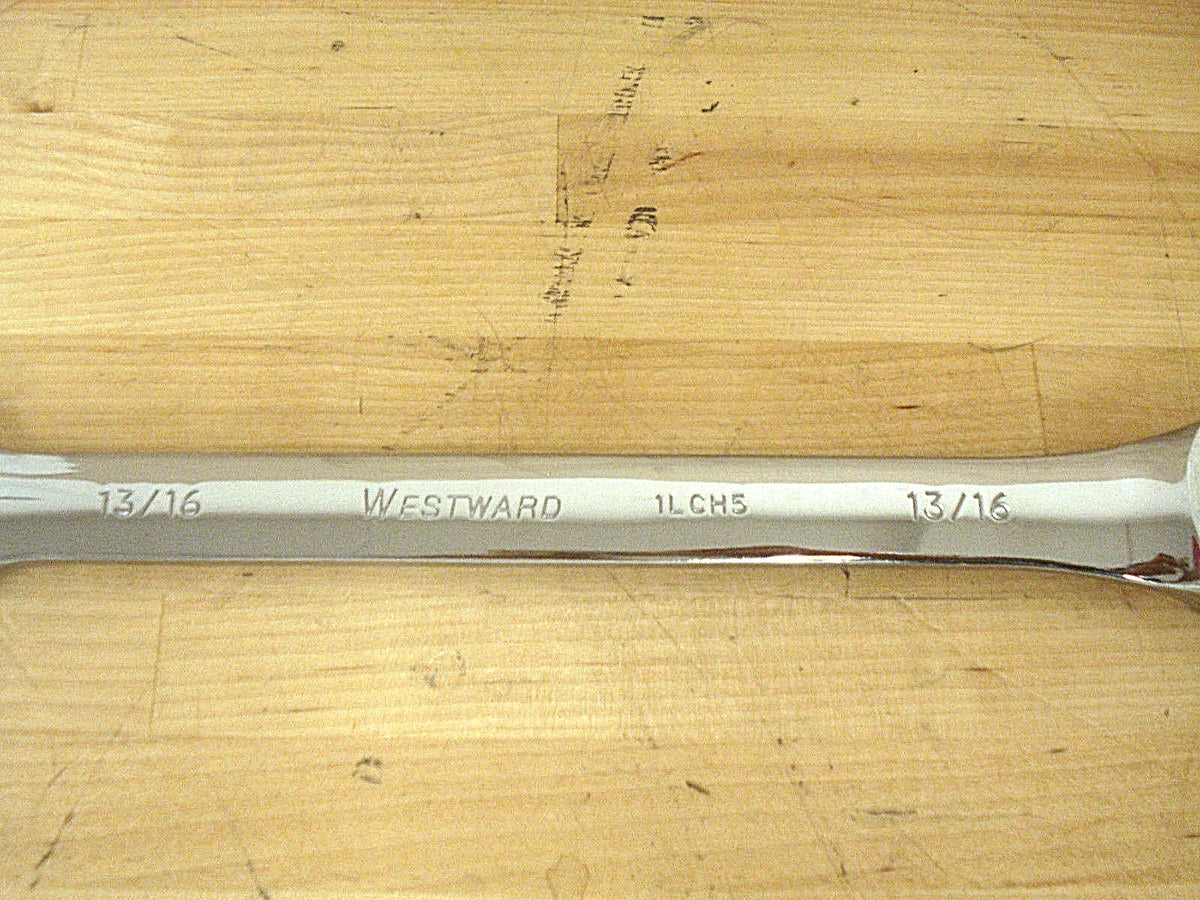 13/16" Ratcheting Combination Wrench 12 Pts Chrome Steel 11-1/2" OAL 1LCH5 -2