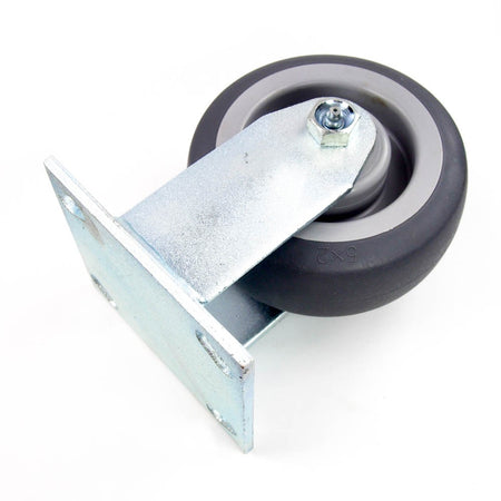 Zinc Plated 1NWR2 5" 375 Lb Light-Medium Duty Rigid Plate Caster -2