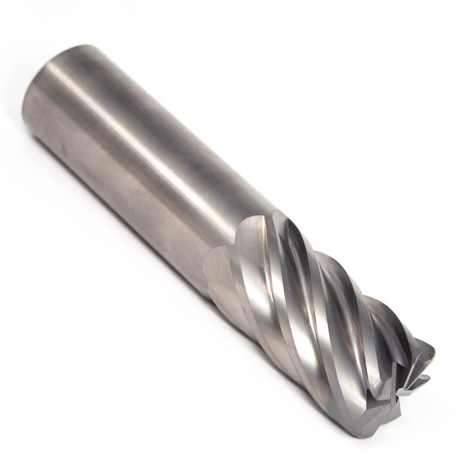 HANITA Carbide Corner Radius End Mill 1-1/4" 7FL 0.12" Radius0
