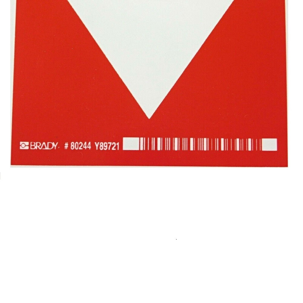 Brady 80244 14" x 5" x 0.008" Fire Hose Sign (Pack of 10)2