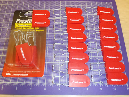 Presto Seal Red Tamper Detectable Luggage Seals K61901 (Pack of 24) -0
