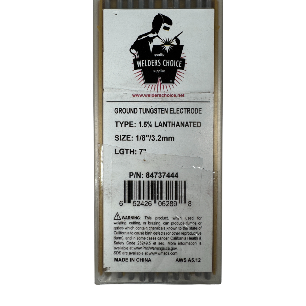 Welder's Choice 84737444 7" OAL x 1/8" Dia Ground Tungsten TIG Welding Rod1