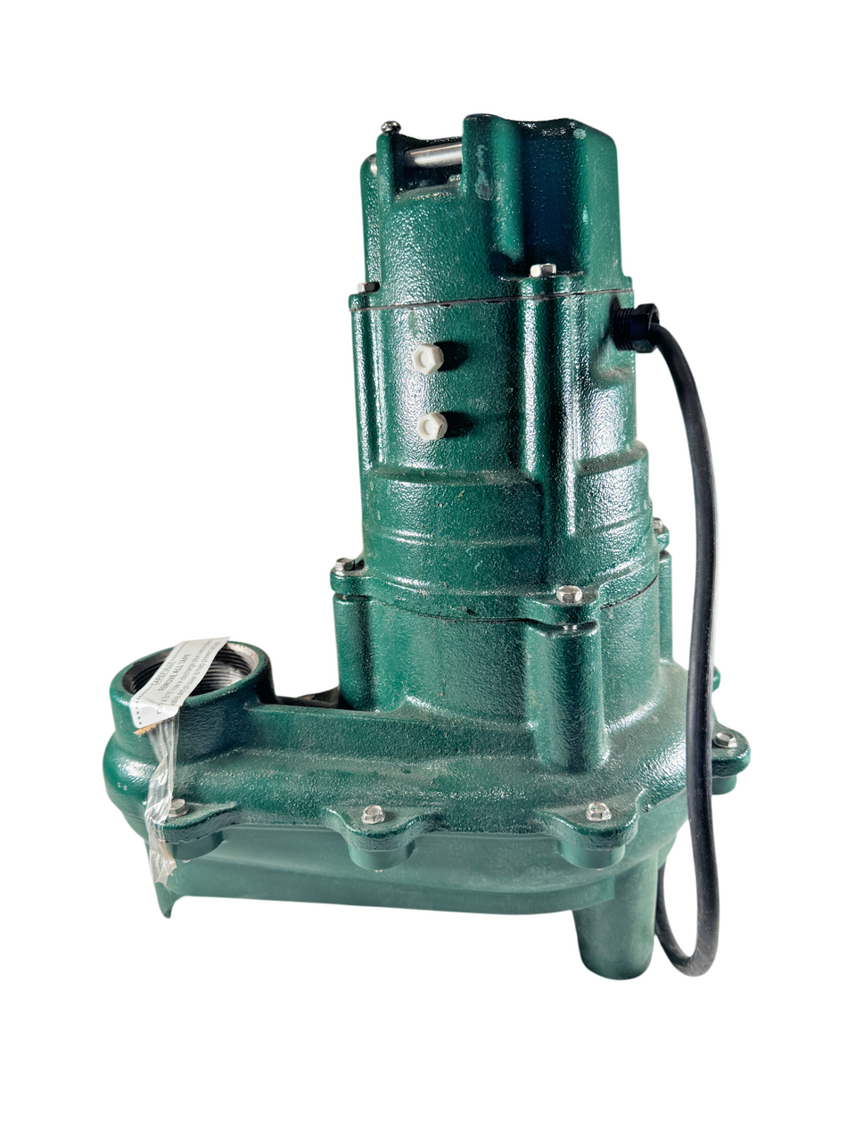 Zoeller 270-0002 2" FNPT 1PH 1HP 115VAC 60Hz 15A Cast Iron Sewage Ejector Pump0