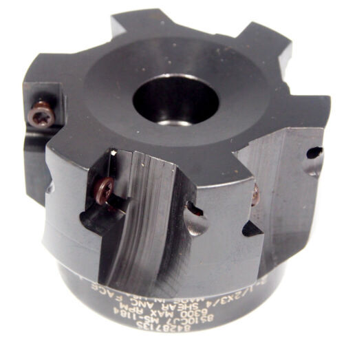 HERTEL Indexable Square-Shoulder Face Mill 2-1/2" 6FL 842871351