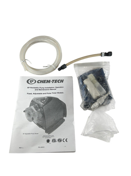Chem-Tech XP030LAHXG19 115VAC 4/25HP 30 GPD Peristaltic Chemical Metering Pump2
