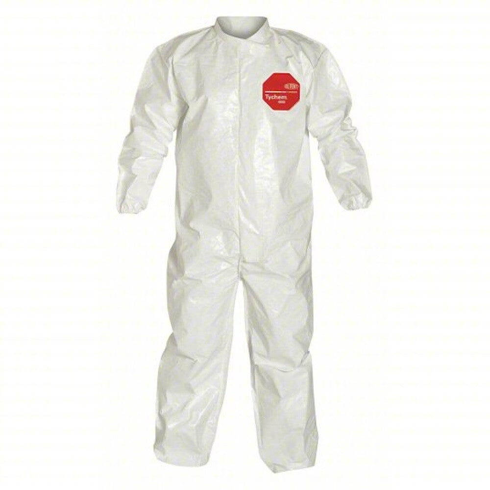 DuPont SL125BWHXL001200 Size XL Collared Tychem(R) 4000 Coverall (Pack of 12) -0