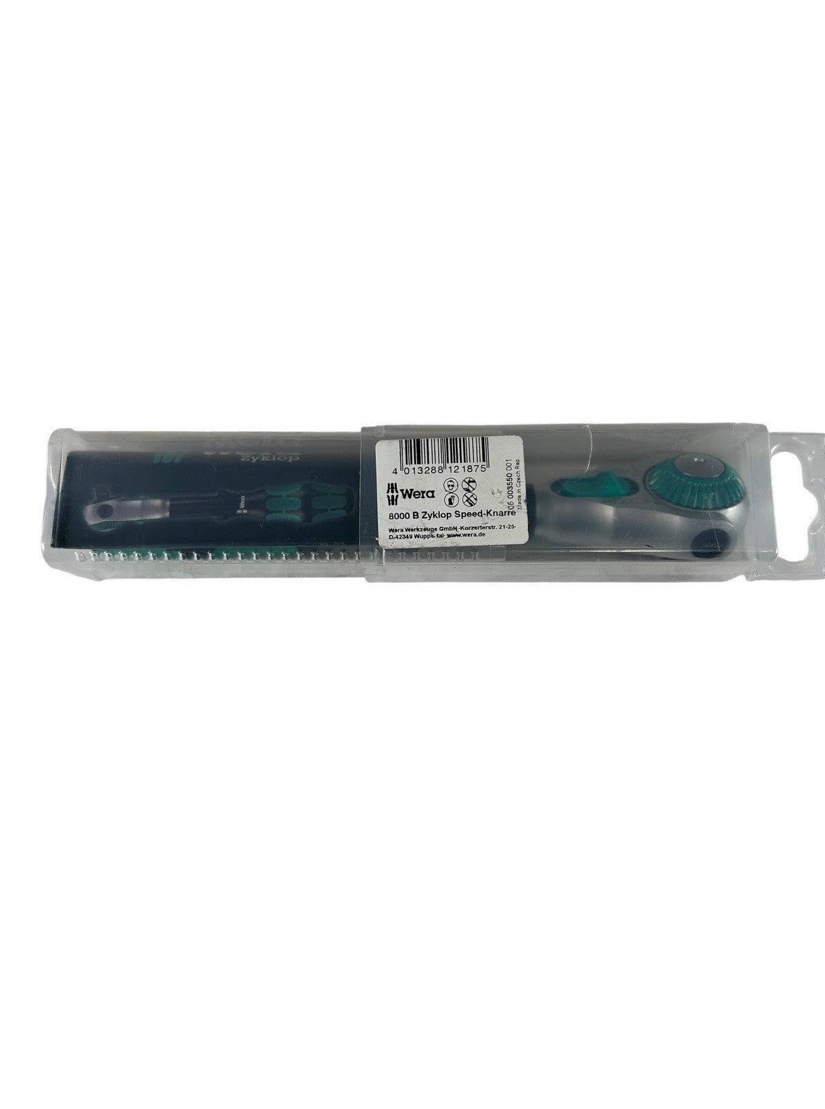 Wera 8000 B 3/8" Drive x 199 mm L Switch Lever Zyklop Speed Metal Ratchet3