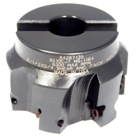 HERTEL Indexable Square-Shoulder Face Mill 2-1/2" 6FL 842871350