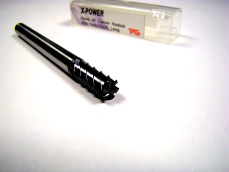 YG1 Carbide Corner Radius End Mill 6mm 6FL 0.5mm Radius 934461