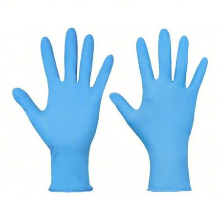 Condor 2XLZ9 Size X-Large Powder-Free Blue Disposable Gloves (Case of 1000) -1