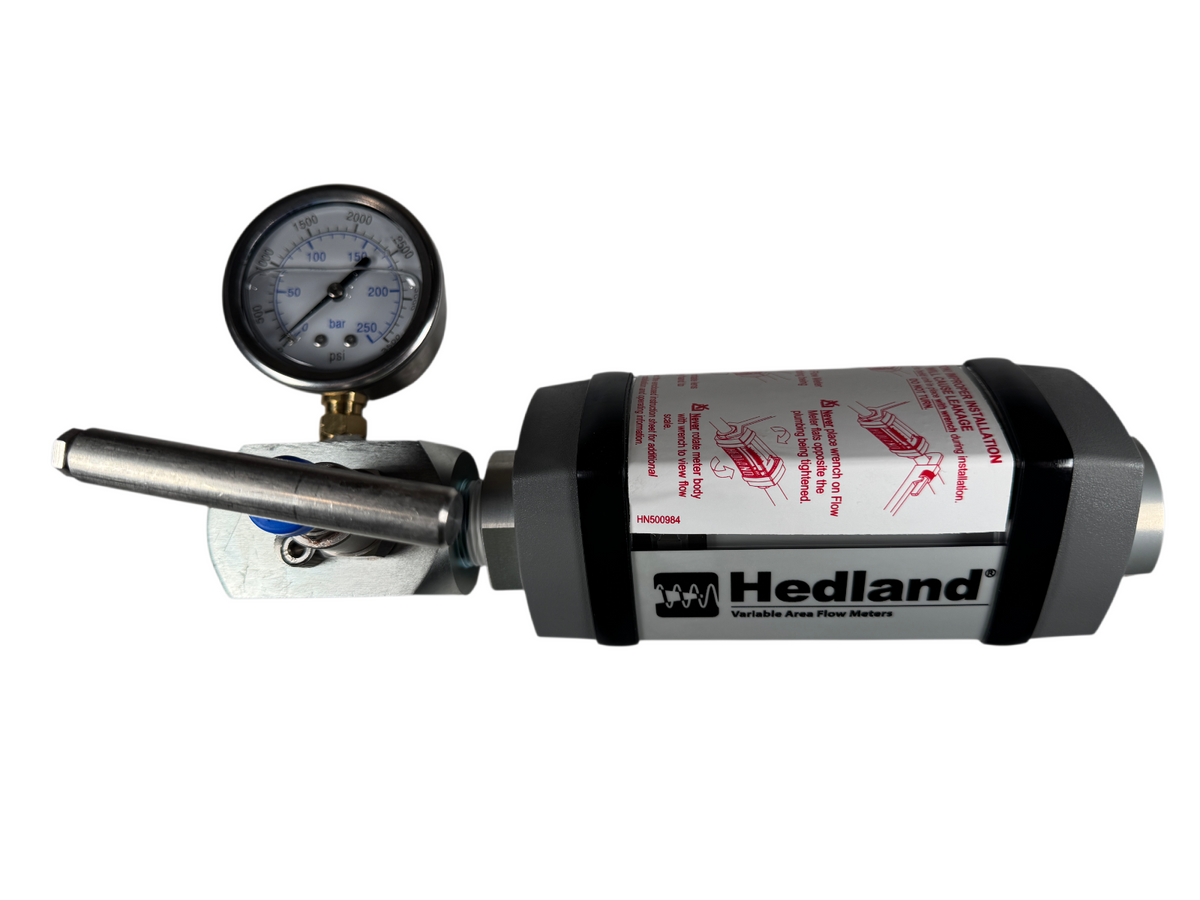 Hedland H701A-030-TK 3/4" NPTF 3 GPM-30 GPM Range 3500 PSI Mechanical Flowmeter0