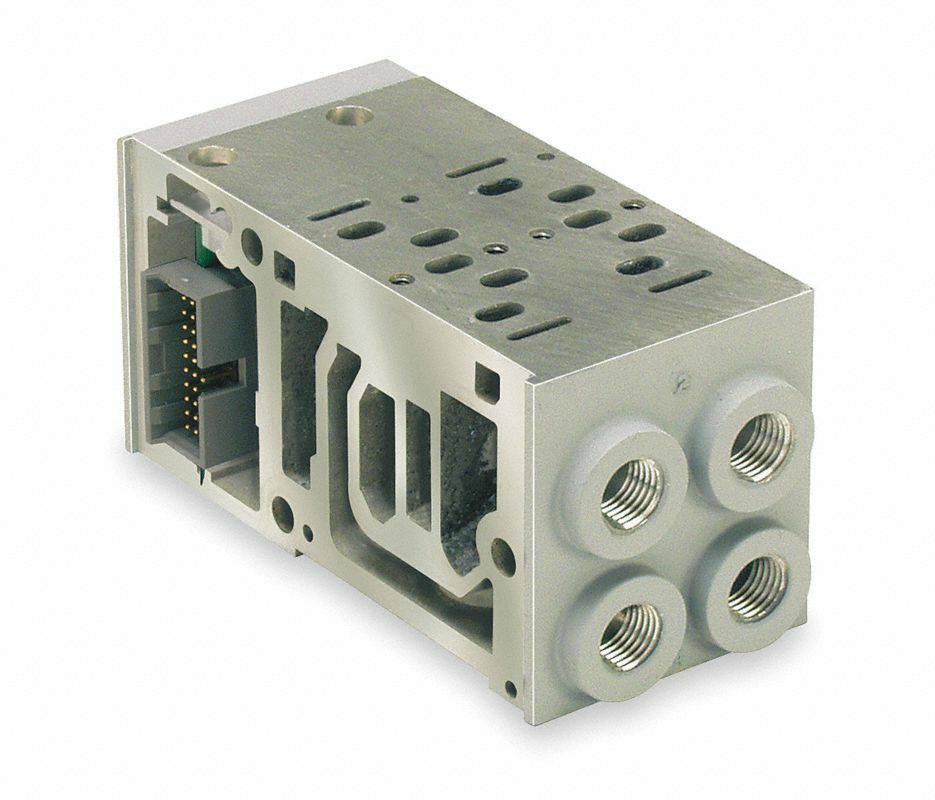 Speedaire 3FZW9 Solenoid Valve Manifold for 15407-2 Valves, ISO Size 02 -0