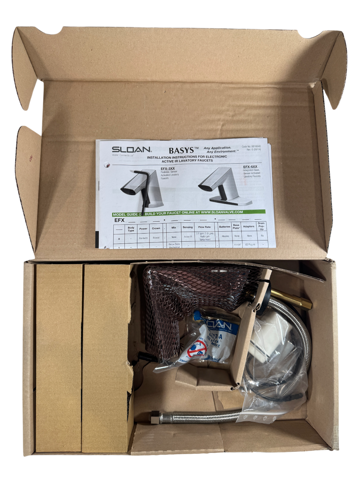 Sloan EFX375.000.0000 0.5 GPM 6VDC 2A Single-Post Deck Bathroom Sensor Faucet2