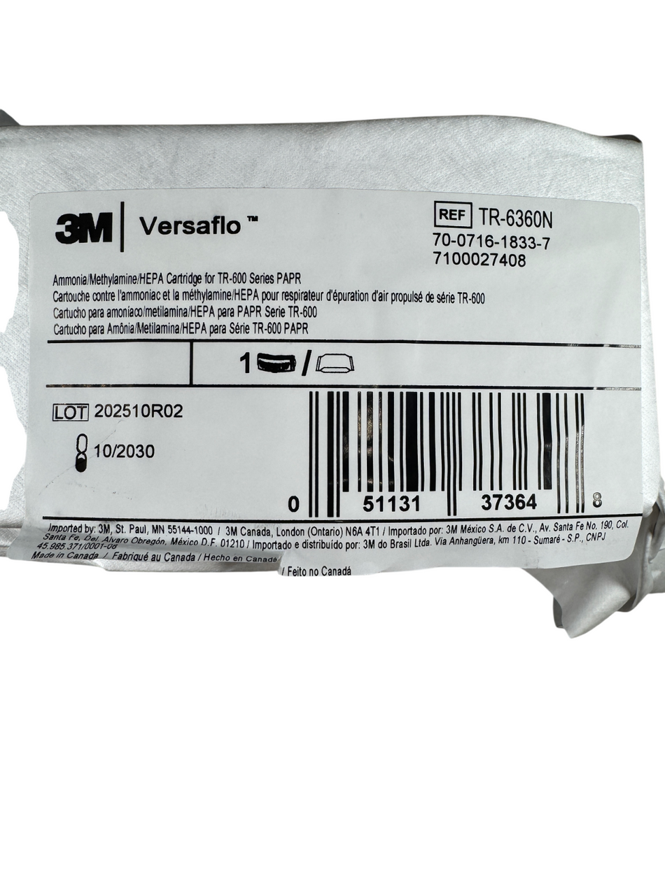3M TR-6360N Ammonia/Methylamine/HEPA Cartridge for TR-600 Series PAPR0