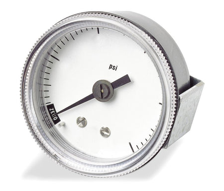 Panel Mount Pressure Gauge U Clamp 2-1/2" 60 psi 1/8 NPT -0