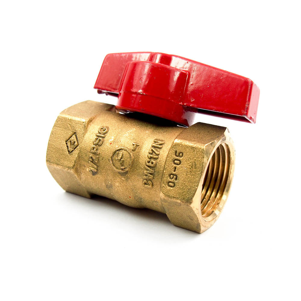 Bugatti Inline Gas Ball Valve 3/4" FNPT x FNPT Brass 1WMC4 (14 Pieces) -2