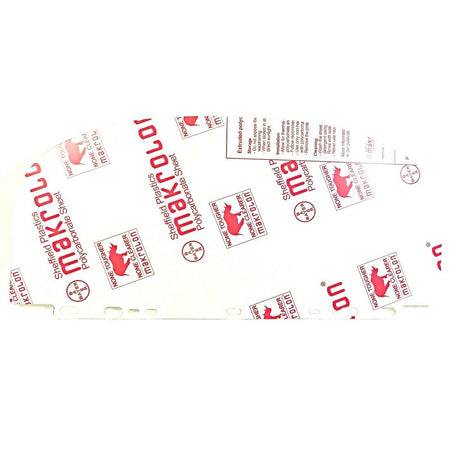 Makrolon 9194 19-1/4" x 9" x .05" Clear Polycarbonate Sheet for Helmet Visor0