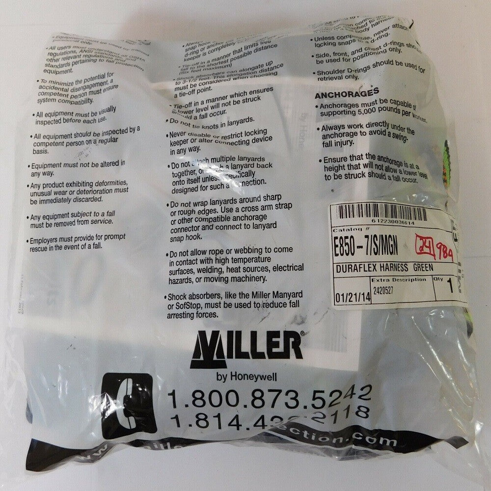 Miller E850-7/S/MGN Full Body Harness -2