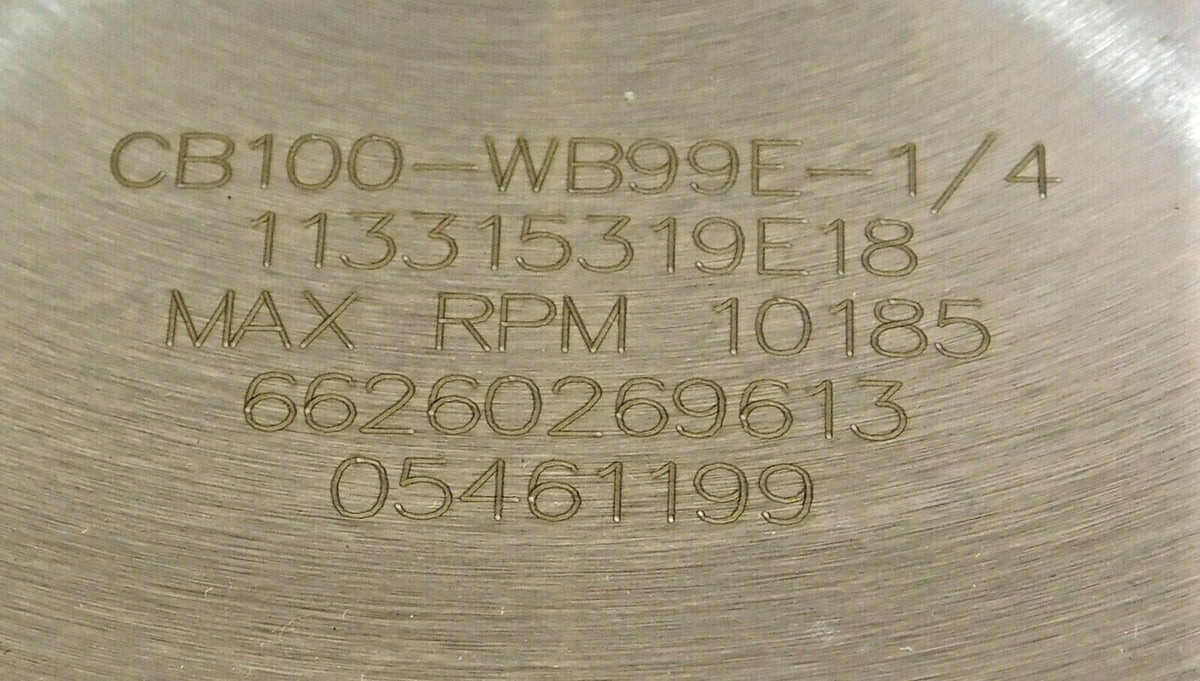 Norton 66260269613 Wheel 1A1R 6" x 0.040" x 1-1/4" CB100-WB99E-1/42