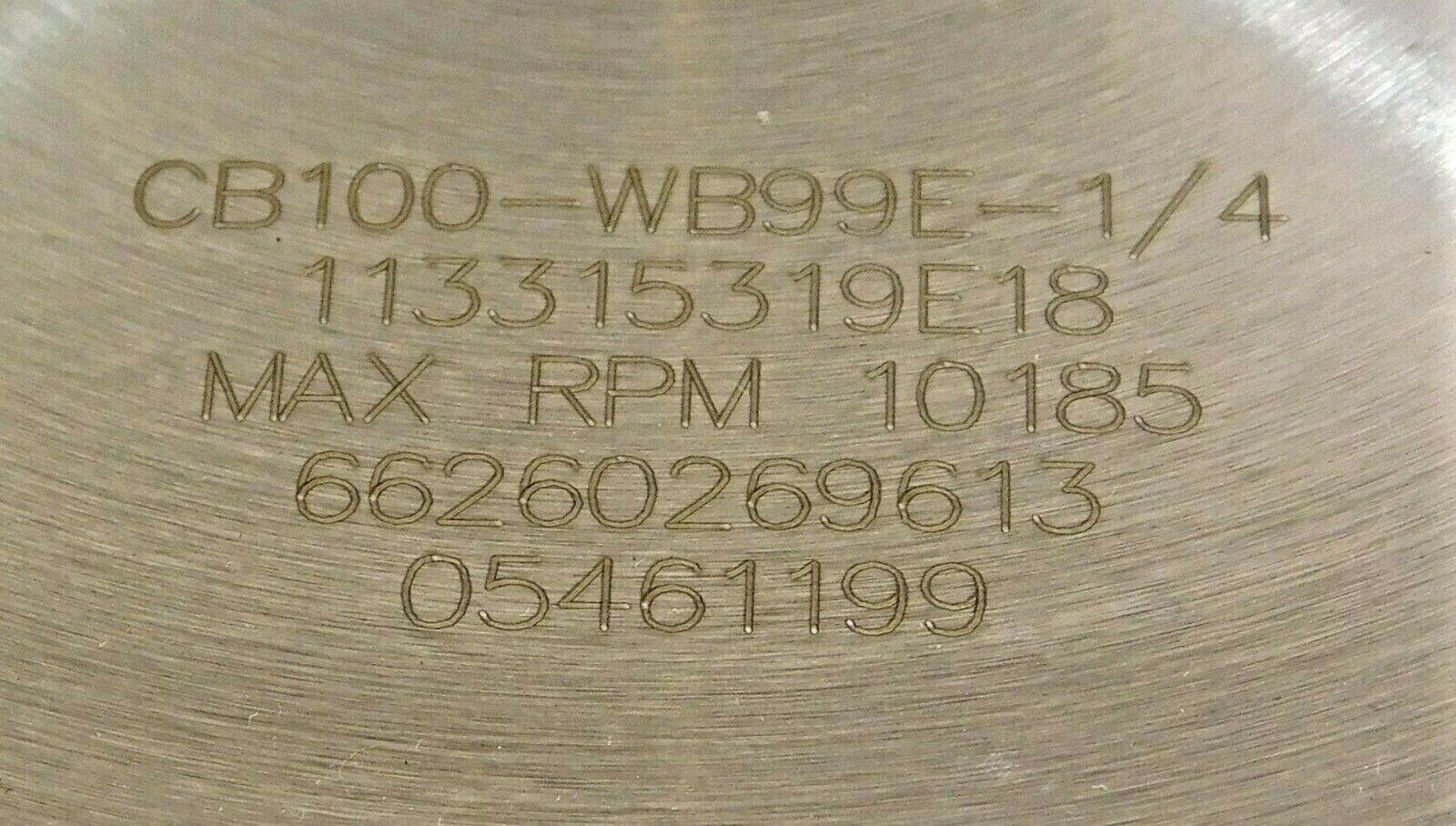 Norton 66260269613 Wheel 1A1R 6" x 0.040" x 1-1/4" CB100-WB99E-1/42