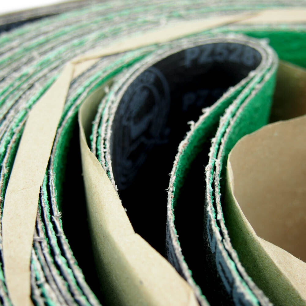 Deerfos PZ528 6" Wide x 344" Long Coated 36 Grit Sanding Belt (3-Pack) -2