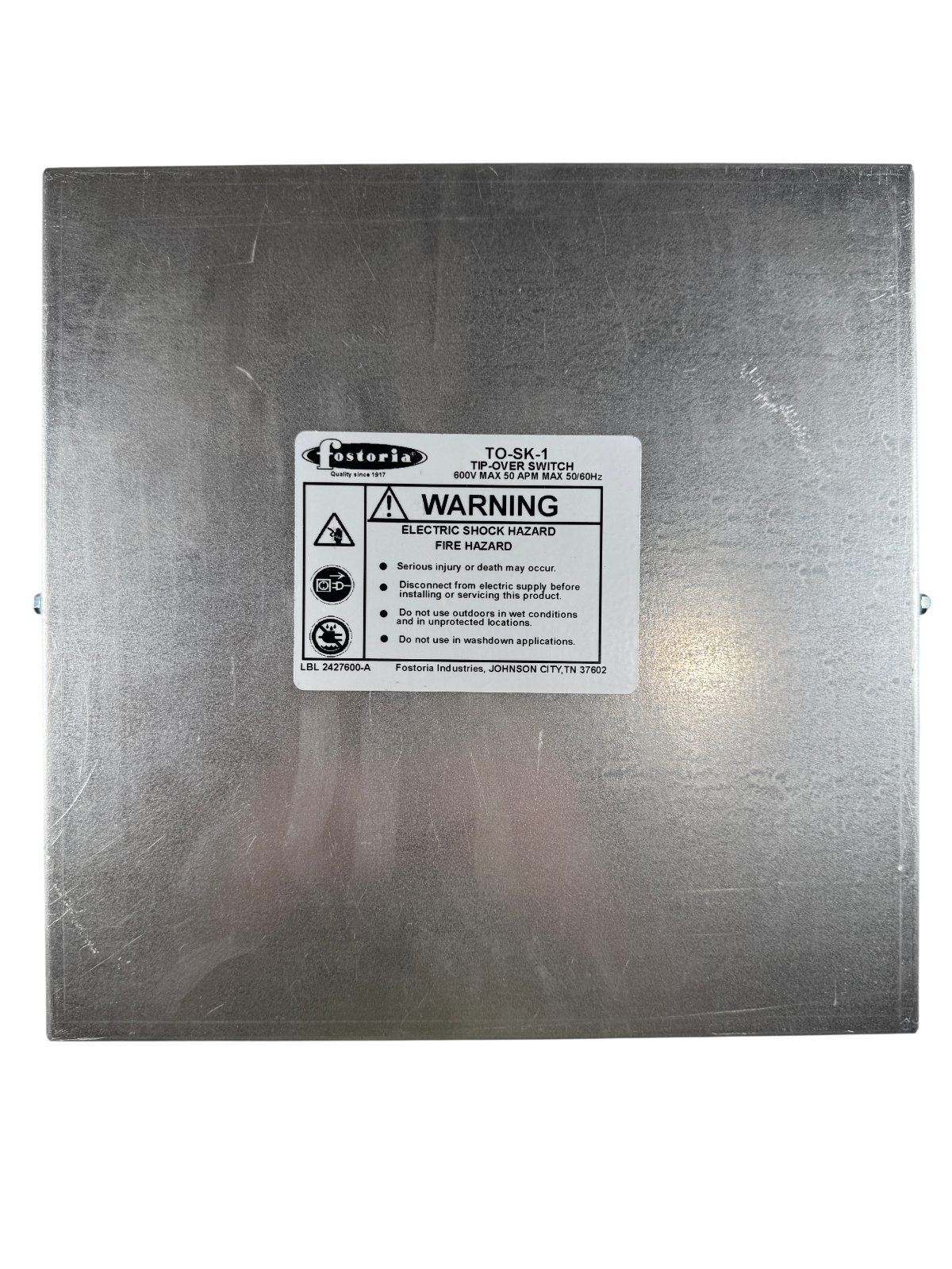 Fostoria TO-SK-1 208-600VAC 50A 1 or 3PH Aluminum Unit-Mounted Tip Over Switch0