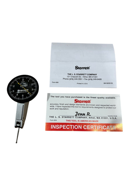 Starrett B708AZ 0.0001" Graduation Black Dial Test Indicator with Dovetail Mount1
