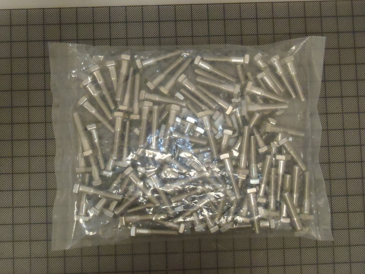 Bag of 100: 18-8 Stainless Steel Hex Cap Screws, 1/4-28x1-1/4" -0