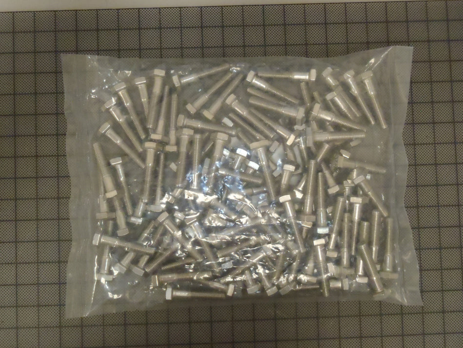 Bag of 100: 18-8 Stainless Steel Hex Cap Screws, 1/4-28x1-1/4" -0