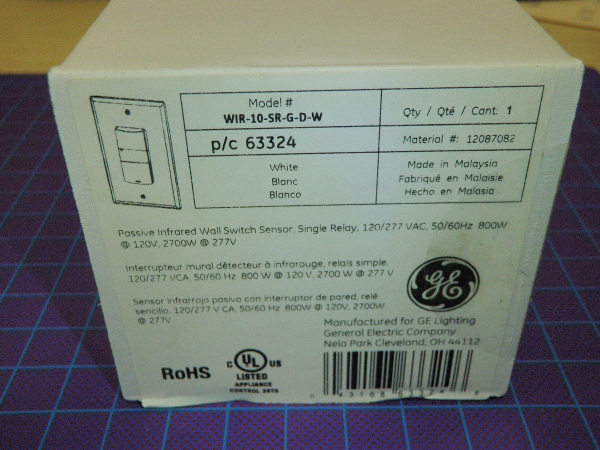 180° GE Wall Switch WIR-10-SR-G-D-W Relay Sensor with Photocell -2