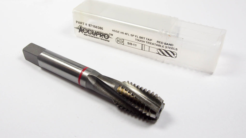 Modified Bottoming Spiral Flute Tap M14x2.00 D6 4FL HSSE Red Band0