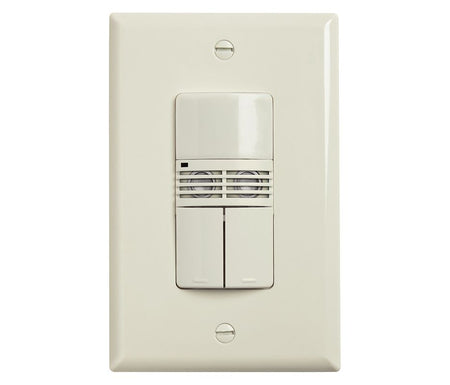 GE WDT-10-DR-G-D ALMOND Dual Relay Wallbox Occupancy Sensor 120/277V -0