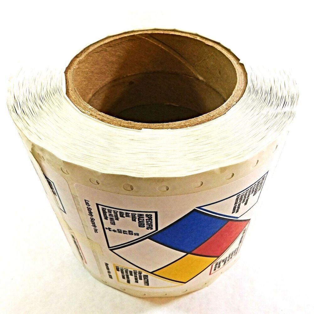 Brady 8006LS 3.875" x 0.0038" NFPA Hazard Rating Labels (Roll of 500 Labels)1