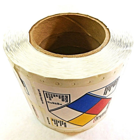 Brady 8006LS 3.875" x 0.0038" NFPA Hazard Rating Labels (Roll of 500 Labels)1