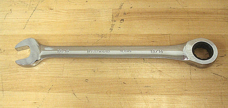 13/16" Ratcheting Combination Wrench 12 Pts Chrome Steel 11-1/2" OAL 1LCH5 -1