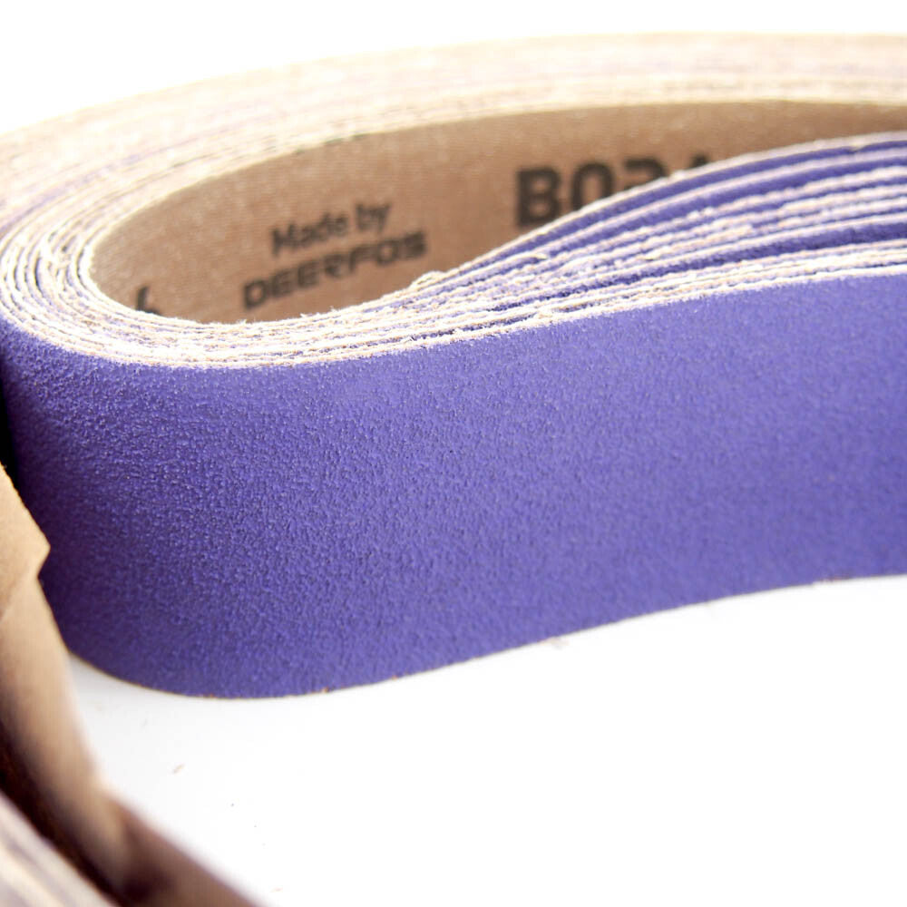 Deerfos Bora 6 2" Wide x 132" Long Coated 80 Grit Sanding Belt (10-Pack) -1