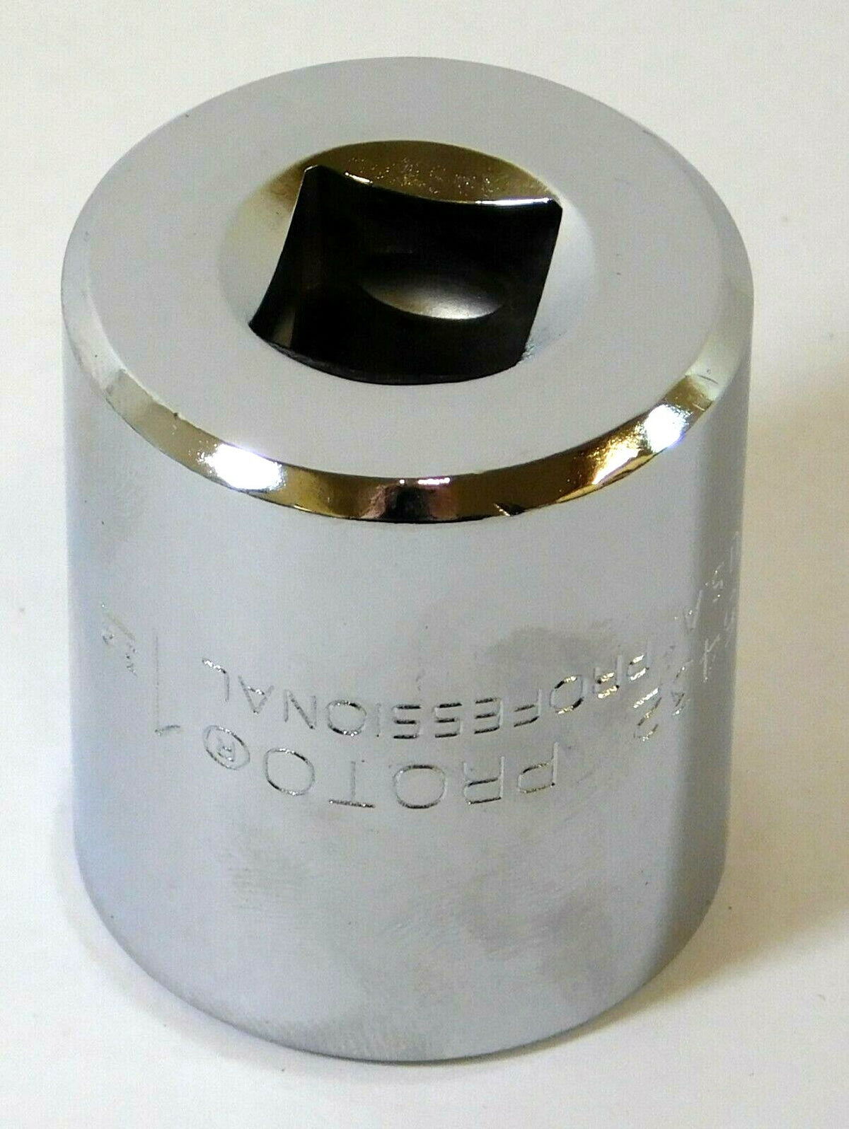 Proto J5432 Standard Hand Socket 1" Size x 1/2" Drive Size x 1-9/16" OAL 12 Pt -2