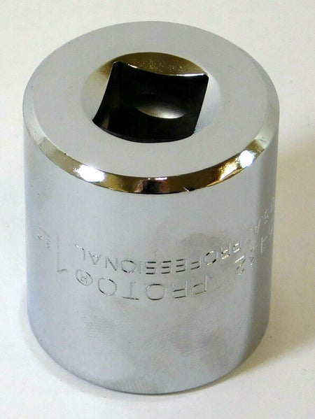Proto J5432 Standard Hand Socket 1" Size x 1/2" Drive Size x 1-9/16" OAL 12 Pt -2