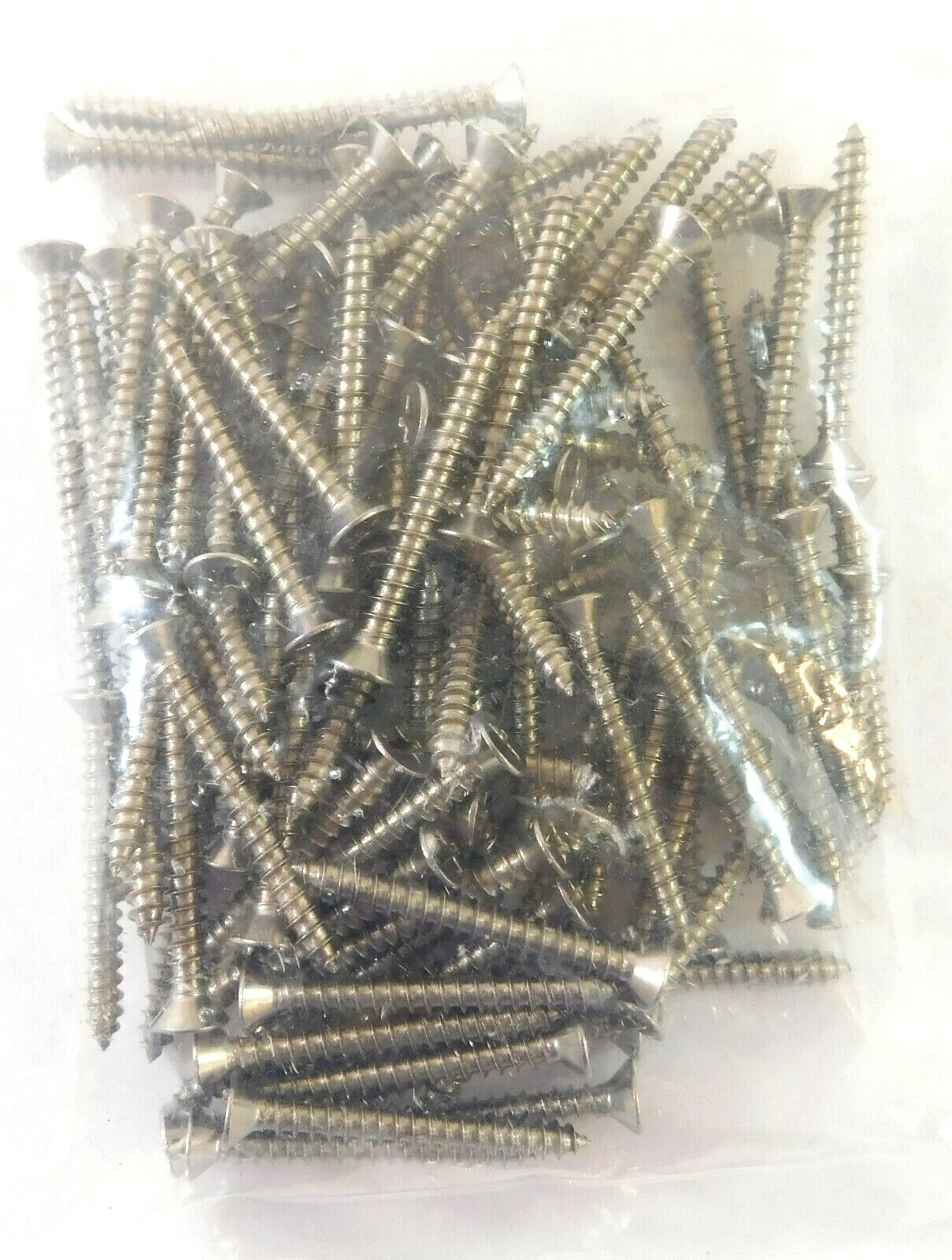 #8 x 1-1/2" SS Flat Head Phillips Screws (Pack of 100) -1