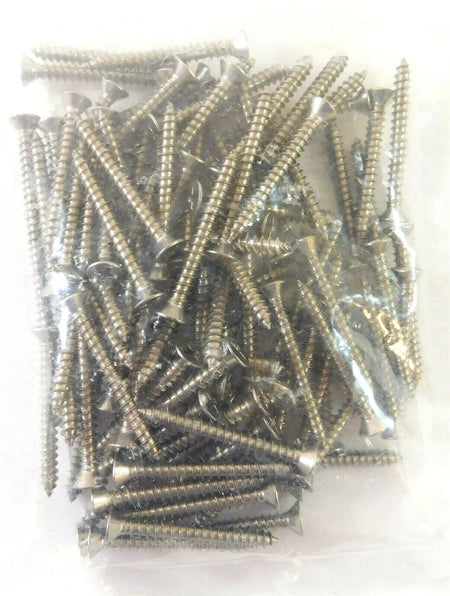 #8 x 1-1/2" SS Flat Head Phillips Screws (Pack of 100) -1