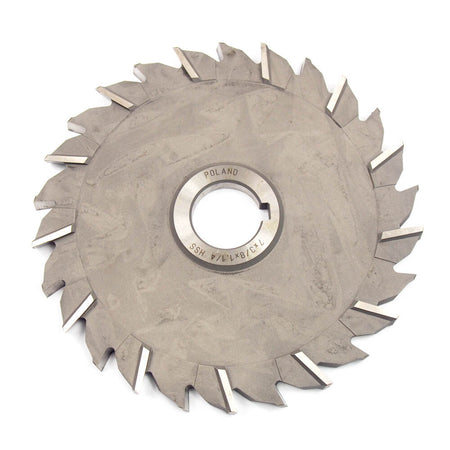 DOLFA 7" x 3/8" x 1-1/4" Staggered Tooth Side Milling Cutter HSS 26T 5-709-6850