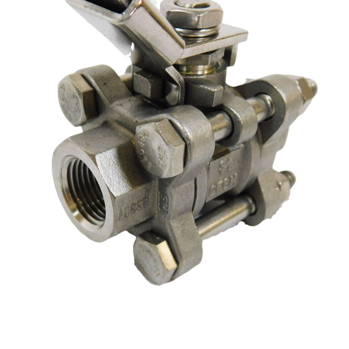 Nibco T595S6R66LL 3/8" 3-Piece Stainless Steel Ball Valve -1