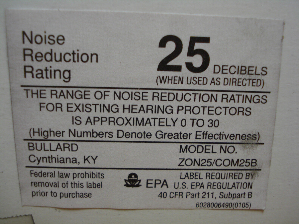 Bullard SafeCom COM25B Ear Muffs NRR 25 Decibels -4