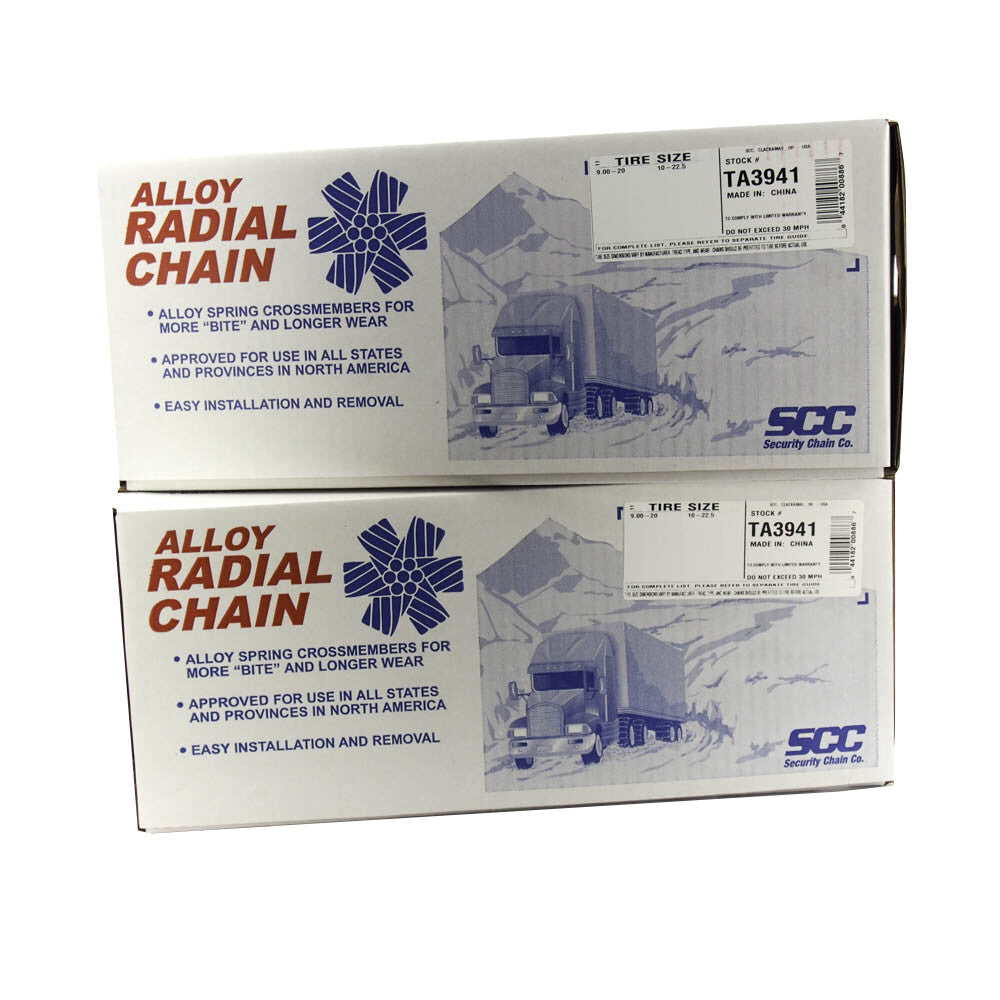 Security Chain Company TA3941 Alloy Radial Tire Traction Chain (Pair) -0