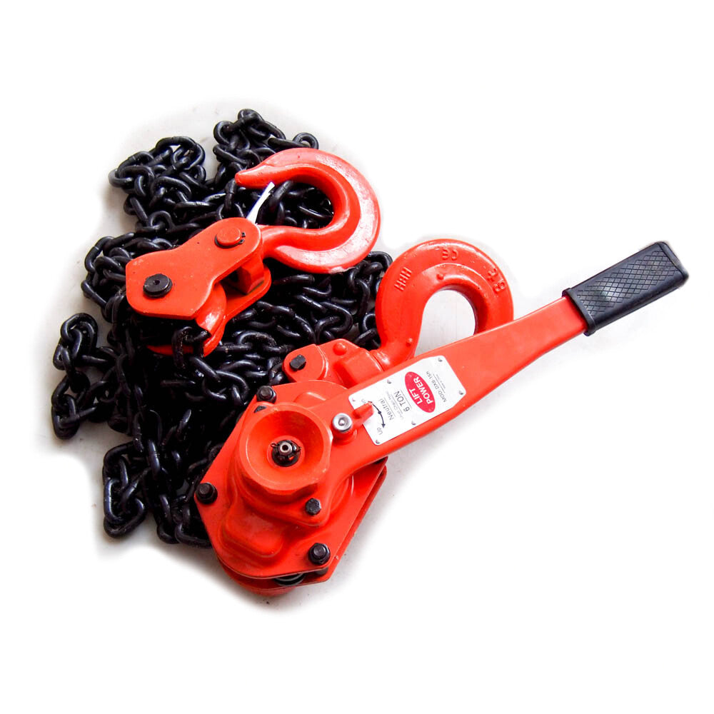 HL6-15 6 Ton Load Capacity 15 Ft. Lift Lever OP Chain Hoist -1