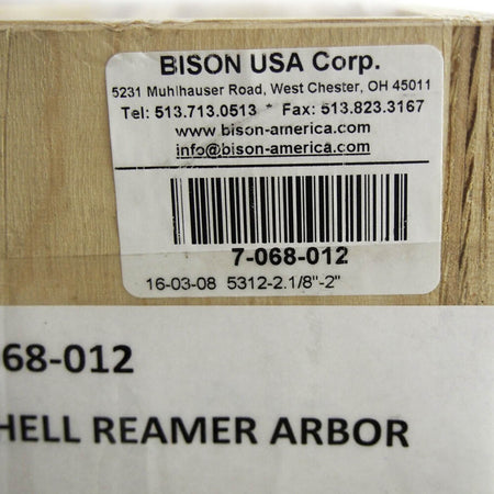 Bison 7-068-011 Shell Reamer Arbor 3-1/16 to 3-1/2" Reamer Compatibility -5